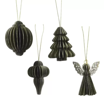 Papír dísz rozmaring zöld 6cm