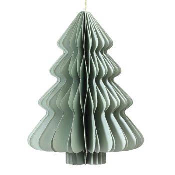 Fenyőfa lampion menta M40cm D30cm