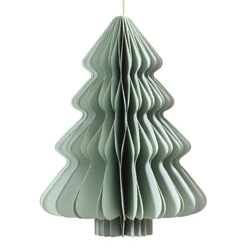 Fenyőfa lampion menta M40cm D30cm