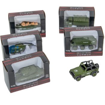Katonai jármű fém 8cm mix