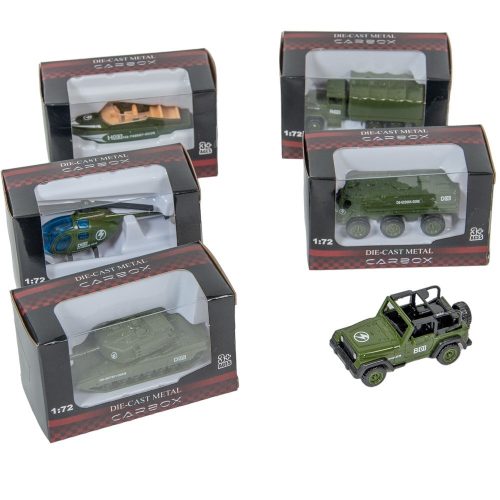 Katonai jármű fém 8cm mix