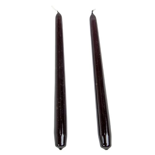 Lakkozott szálas gyertya 240x22mm fekete 10db/csom (db ár)