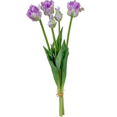 Papagáj tulipán gumi 5v. cirkás lila M46cm 12db/#