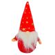Mikulás babzsák figura textil piros  M13,5cm