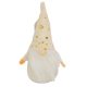 Mikulás babzsák figura textil krém  M13,5cm