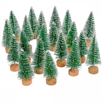 Mini fenyőfa zöld fa talpon M6cm 20db-os