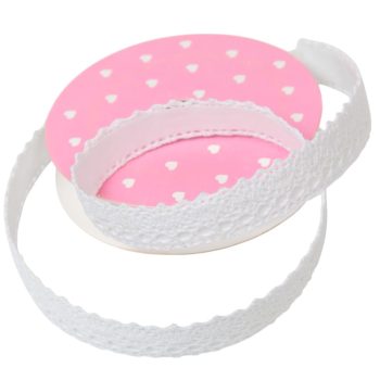 Csipke öntapadós pamut 1,5cmx1,8m