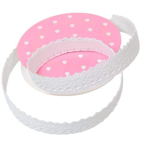 Csipke öntapadós pamut 1,5cmx1,8m