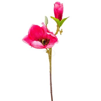 Magnólia ág sötétrózsaszín M36cm 12db/#