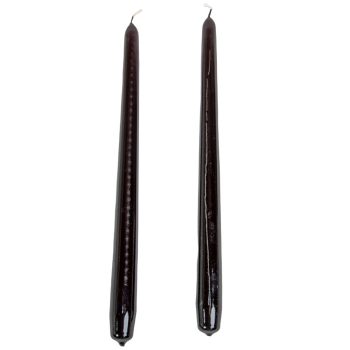 Lakkozott szálas gyertya 290x22mm fekete 10db/csom (db ár)
