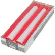 Lakkozott szálas gyertya 240x22mm piros 10db/csom (db ár)