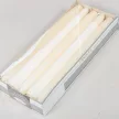 Lakkozott szálas gyertya 240x22mm ecru 10db/csom (db ár)