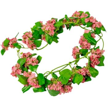 Hortenzia girland rózsaszín 150cm