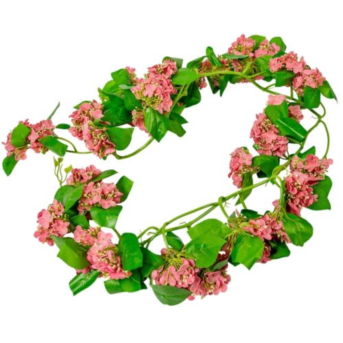 Hortenzia girland rózsaszín 150cm