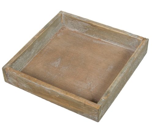 Fa tálca mosott natúr 20x20cm