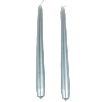 Metál  szálas gyertya 240x22mm ezüst 10db/csom (db ár)