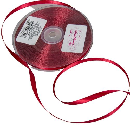 Szatén szalag Burgundy 6mmx50m 