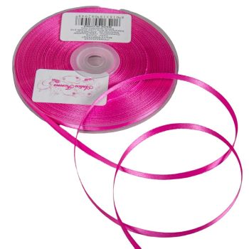 Szatén szalag Fucsia 6mmx50m 