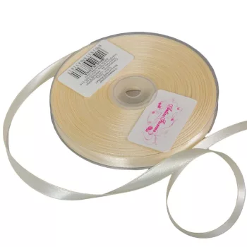 Szatén szalag  Ivory 10mmx50m