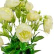 Peónia csokor 10 virágos fehér 42cm
