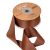 Szatén szalag matt Chocolate 38mmx20m