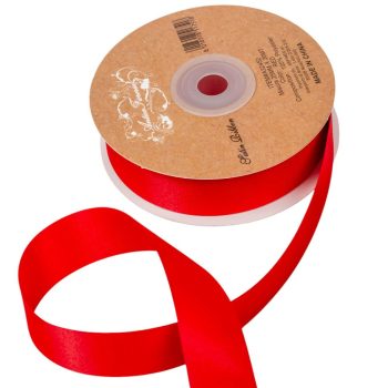 Szatén szalag matt Red 25mmx20m
