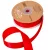Szatén szalag matt Red 25mmx20m