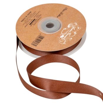 Szatén szalag matt Chocolate 16mmx20m