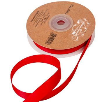 Szatén szalag matt Red 16mmx20m