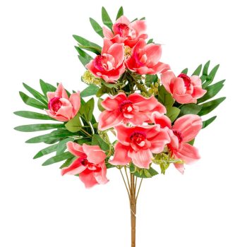 Orchidea csokor féloldalas 9 virágos beauty 50cm