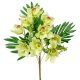 Orchidea csokor féloldalas 9v. zöld M50cm 12db/#