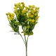 Mezei virág díszítő 5ágú sárga M35cm 72db/#