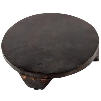 Fa tál kerek mangó talppal D26cm M6cm