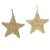 Juta csillag akasztós arany 10cm