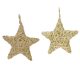 Juta csillag akasztós arany 10cm
