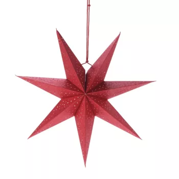Papír csillag piros 45cm