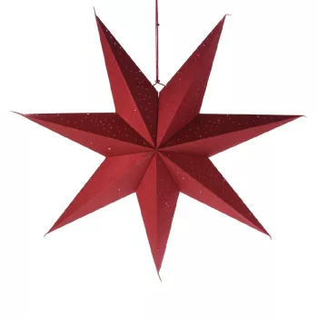 Papír csillag piros 75cm
