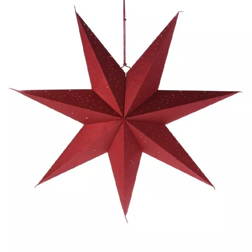 Papír csillag piros 75cm