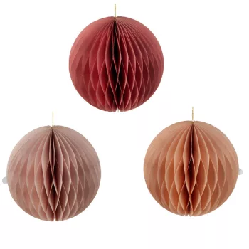 Papír lampion gömb mix 25cm