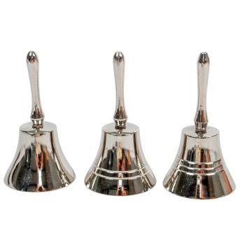 Csengő fém ezüst 11cm