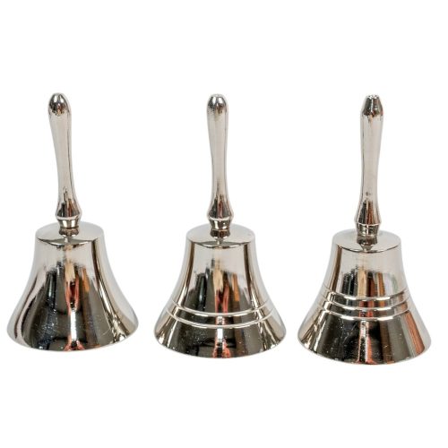 Csengő fém ezüst 11cm