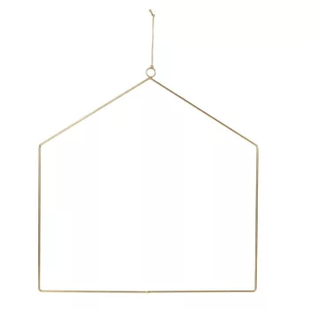 Ház forma alu arany 30cm