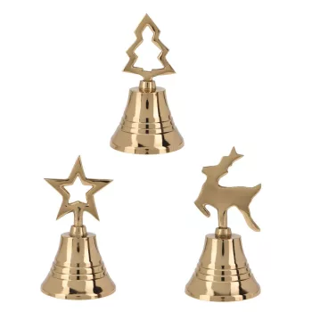 Csengő kari dísszel aluminium arany M10,5cm
