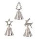Csengő kari dísszel aluminium ezüst M10,5cm