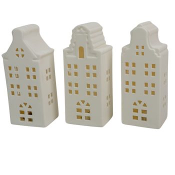 Ház porcelán LED-es M15,5cm