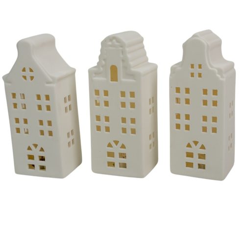 Ház porcelán LED-es M15,5cm