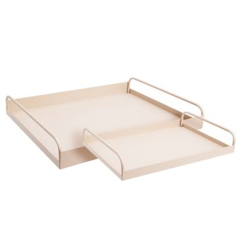 Tálca szett fém homok 37,5-30cm 2db-os