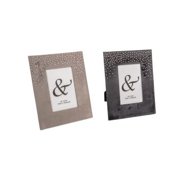 Fényképtartó bársony strasszokkal 10x15cm