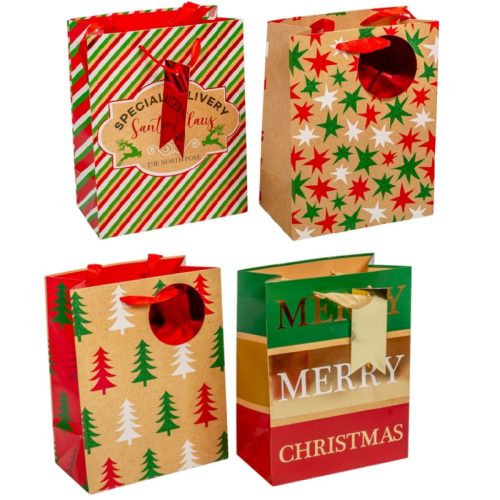 Ajándék tasak kari mintával 23x18cm