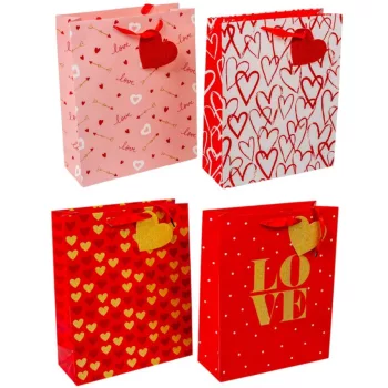 Papírtasak Valentin napi 23x18cm